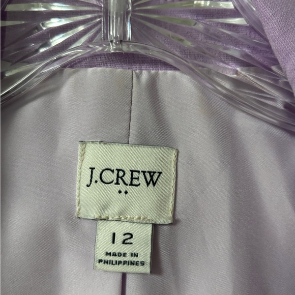 Lavender Linen-blend Blazer - Picture 12 of 12